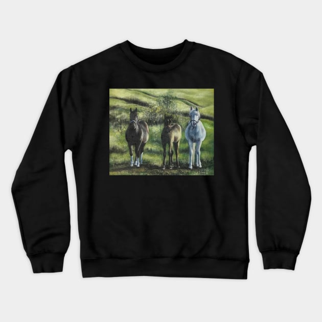 Three Amigos Standing By Crewneck Sweatshirt by artdesrapides